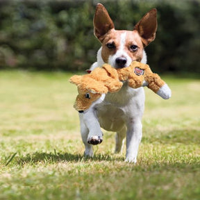 KONG Scrunch Knots Fox Dog Toy