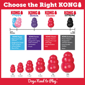 KONG Classic Red Dog Toy