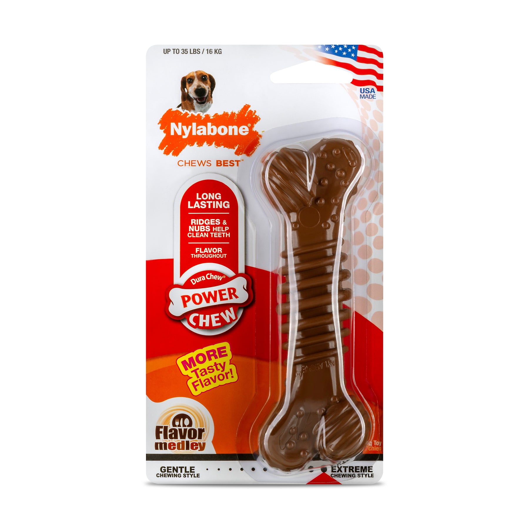 Nylabone Extreme Flavour Medley Texture Bone Medium