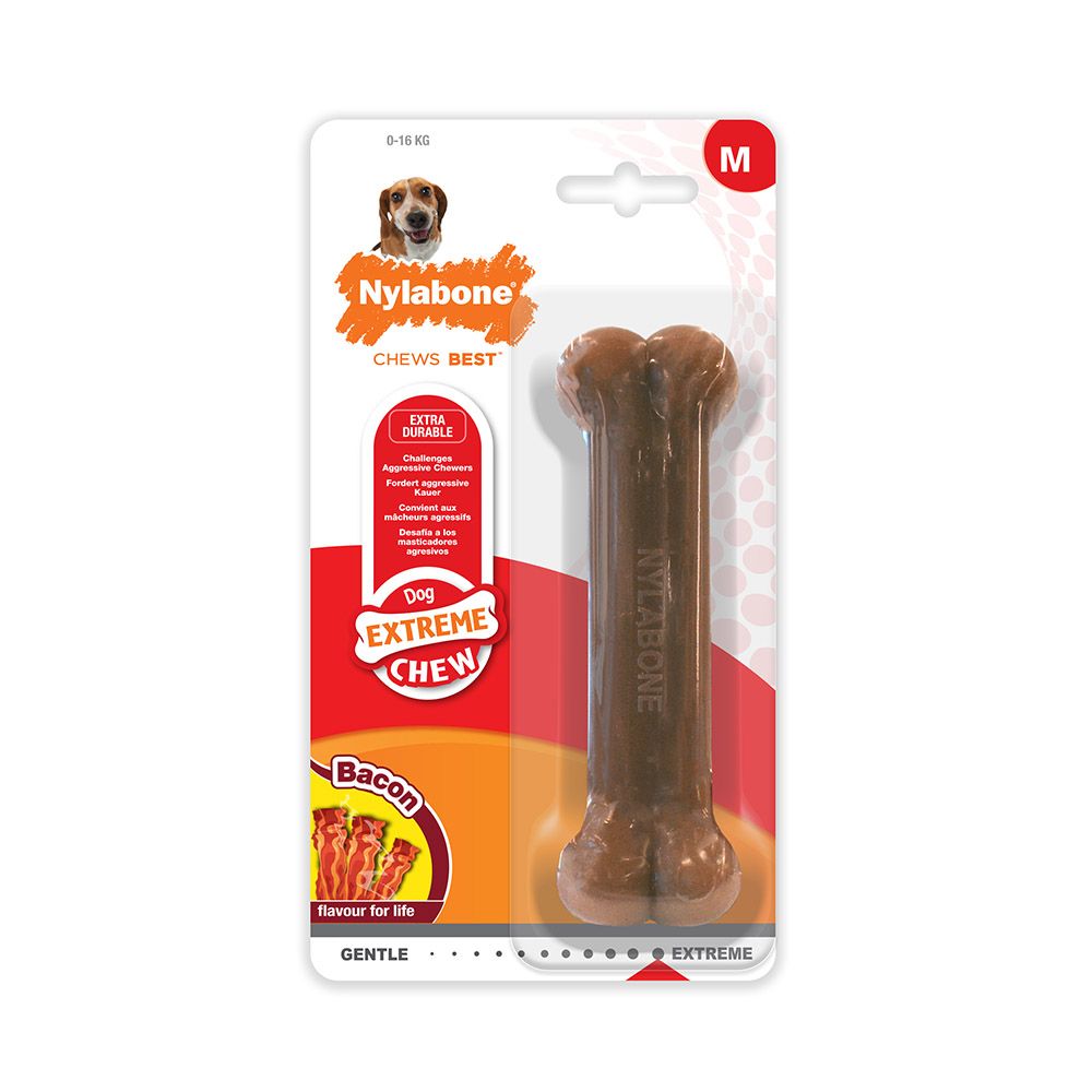 Nylabone Extreme Bone Bacon Medium