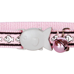 Red Dingo Reflective Fish Pink Cat Collar