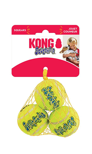 KONG SqueakAir® Tennis Ball Dog Toy - 3 Pack