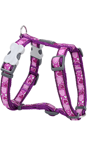 Red Dingo Breezy Love Purple Dog Harness