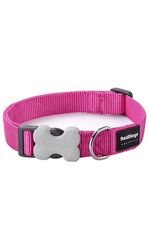 Red Dingo Classic Hot Pink Dog Collar