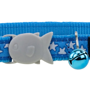 Red Dingo White Star Turquoise Cat Collar